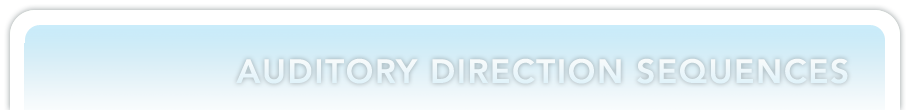 Auditory Direction Sequences